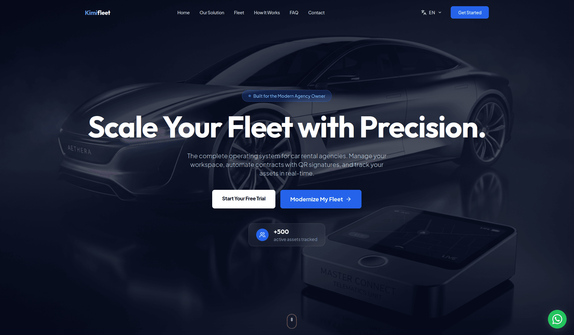 KimiFleet - Multi-Tenant SaaS Platform project screenshot